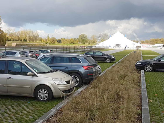 Revêtement perméable extérieur pour le parking de l'Esplanade de Lille