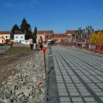 Allée de cimetière pavée perméable - Wavrin (phase travaux)